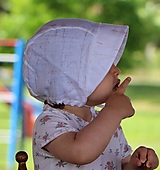 Detské čiapky - Letný detský ľanový čepček steblá - 14726874_