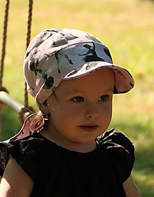 Detské čiapky - Letný detský šilt balerína - 14726850_