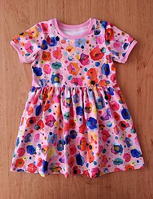 Detské oblečenie - Detské šaty kvetované - 14726767_