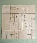 Dekorácie - Keramické kachličky- bylinková béžová mozaika - 14728247_