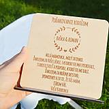 Tabuľky - Quadrato - Poďakovanie rodičom na stojančeku - 14727122_