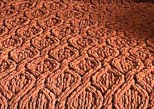 Úžitkový textil - Deka z Alize Puffy 180x150cm - tehlová - 14730466_