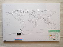 Polotovary - Mapa sveta/ Világ térkép - 14729348_