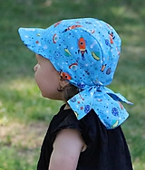 Detské čiapky - Letný detský šilt raketa - 14731801_