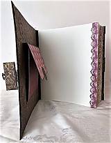 Papiernictvo - Veľký fotoalbum vo viktoriánskom štýle bordó - 14732514_