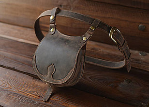 Pánske tašky - Pánska kožená kapsíčka na opasok Bonnie - 14731565_