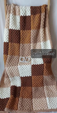 Úžitkový textil - Jemnučká a ľahká deka z vlny alize puffy - pachwork - 14731846_