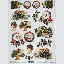 Papier - Ryžový papier R0605-vianočné motívy - 14731178_