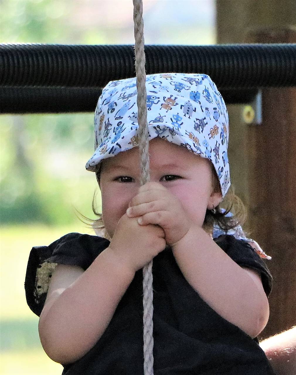 Letný detský šilt roboti