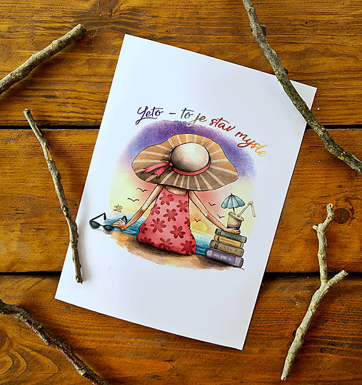 Grafika - Print Leto (je stav mysle) - 14733944_