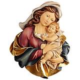  - Panna Mária s Ježišom -  drevený portrét - 14734352_