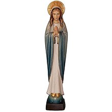 Sochy - Panna Mária so žiarou (11,5cm - Pestrofarebná) - 14734425_