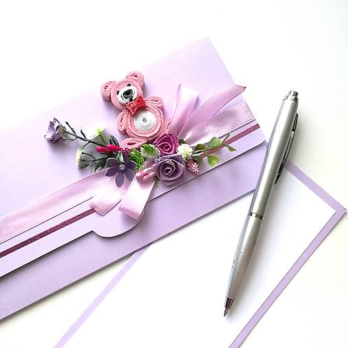 Papiernictvo - Obálka na peniaze - k narodeniu dievčatka, ku krstu - 14739088_