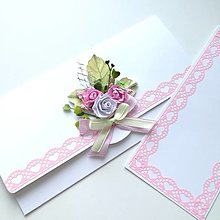 Papiernictvo - Obálka na peniaze / na darčekovú poukážku pre romantickú dušu - 14737016_