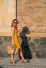 Šaty - Mušelínové šaty žlté - 14738707_