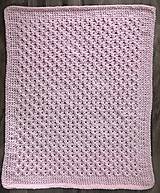 Detský textil - Deka 100x80cm z Alize Puffy Fine - lososovo ružová - 14736325_