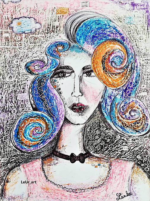 Kresby - Madam's hair - 14738870_