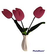 Dekorácie - Háčkovany Tulipán - 14737291_