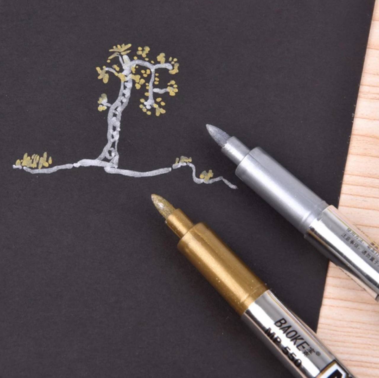 IP128 Pero/fixka strieborné / zlaté 1,5 mm