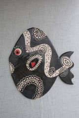 Dekorácie - Keramická ryba závesná - 14742056_