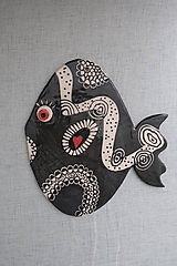 Dekorácie - Keramická ryba závesná - 14742057_
