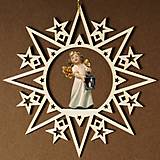 Dekorácie - Hviezdy s anjelom a lampášom - 14739913_