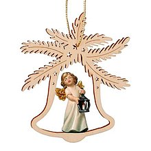 Dekorácie - Zvonček s anjelom a lampášom - 14740301_
