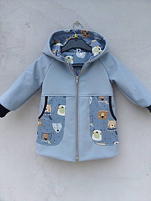 Detské oblečenie - Softshell kabátik podšitý č 86 - 14740015_