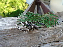 Prstene - Strieborny prsteň Ag925 Vzorované obrúčky 2,2mm - 14740270_