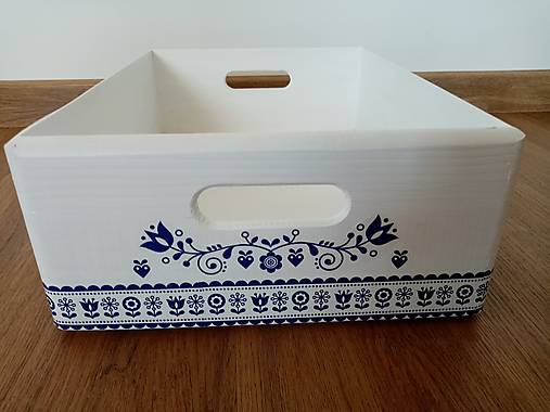 Nábytok - Debnička s ľudovým motívom  - 14743518_