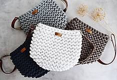 Kabelky - Pletená "chunky" kabelka - farby zeme - 14744359_