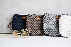 Kabelky - Pletená "chunky" kabelka - farby zeme - 14744363_