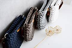 Kabelky - Pletená "chunky" kabelka - farby zeme - 14744365_