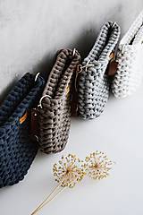 Kabelky - Pletená "chunky" kabelka - farby zeme - 14744366_