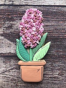 Príbory, varešky, pomôcky - Vykrajovačky - Kvety v kvetináči #71 (#61 Hyacint v kvetináči, obrys) - 14743176_