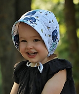 Detské čiapky - Letný detský čepiec modrovláska - 14746137_