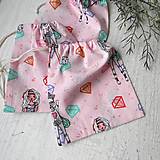 Úžitkový textil - Bavlnené vrecúško pre dievčatká - 14745509_