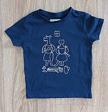 Detské oblečenie - Vyšívané tričko s pejskem a kočičkou - vaření - 14746265_
