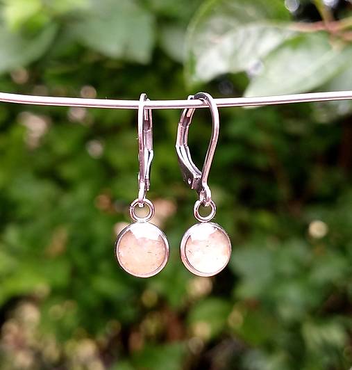 Náušnice - Visiace náušnice (CHO) Slnečný kameň - 14749319_