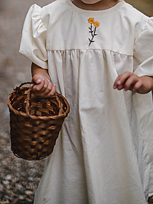 Detské oblečenie - "Babydoll" šaty s výšivkou - 14749095_