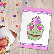 Papiernictvo - Party žabka pohľadnica (zamilovaná) - 14749932_