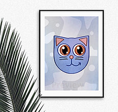 Grafika - Mačka poster (zazerač) - 14749980_