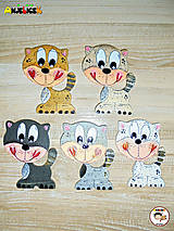 Magnetky - Magnetka - mačka - 14750795_