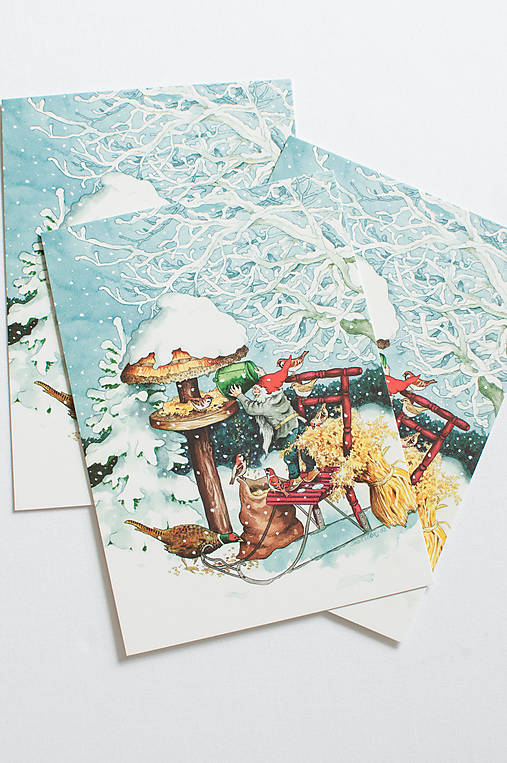 Papier - Pohľadnica Inge Lőők "winter" - 14751575_
