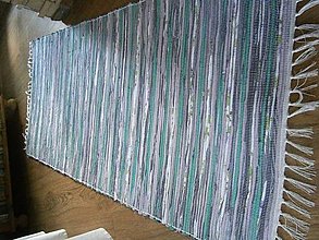 Úžitkový textil - tkany koberec mentol - 14754127_
