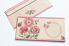 Papier - Obálka DL craft " Pink touch" - 14753970_