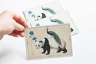 Papier - Páv & Panda - edícia TAUSENDSCHÖN - 14753565_