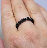 Prstene - Strieborný prsteň levanduľa (Ag prsteň nočná obloha) - 14753794_