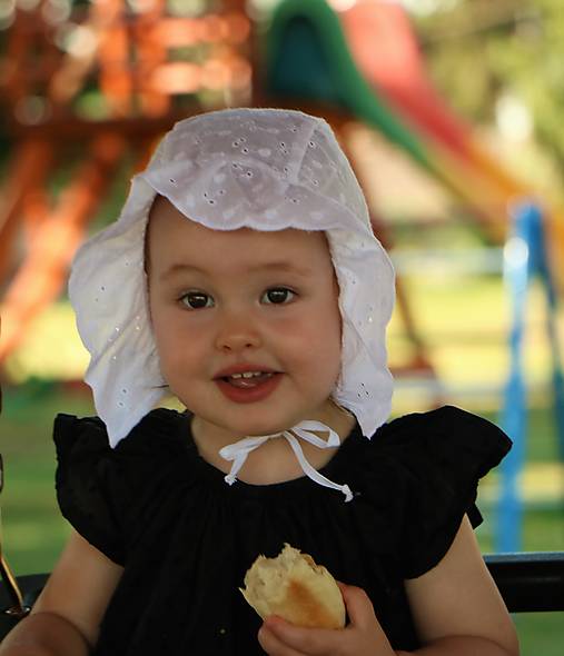 Letný detský čepček Laura s jednovrstvovým šiltom