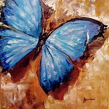Obrazy - Blue butterfly 2 - 14756226_